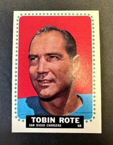 1964 Topps AFL Set Break Tobin Rote, #171, Ex/Nm, SP - Picture 1 of 2