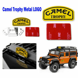 Nowa metalowa plakietka z logo Camel Trophy 3M na 1/10 Land Rover Defender TRX4