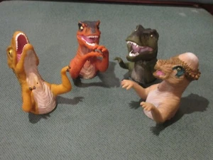 Jurassic Park The Lost World 3.5" Dinosaur Finger Puppet Lot Amblin 1996 - Picture 1 of 4