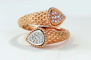0.27 tcw Cocktail Ring with White Diamonds and Pink Diamonds in 18k Rose Gold - Picture 1 of 4