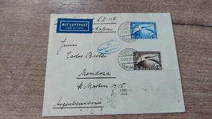 DR - Luftpost Zeppelin Friedrichshafen - Mendora Argentinien über New York 1928 - Bild 1 von 2