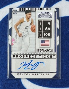 🏀🔥🏀 2020-21 Contenders Prospect Ticket Kenyon Martin Jr. RC AUTO 🏀🔥🏀