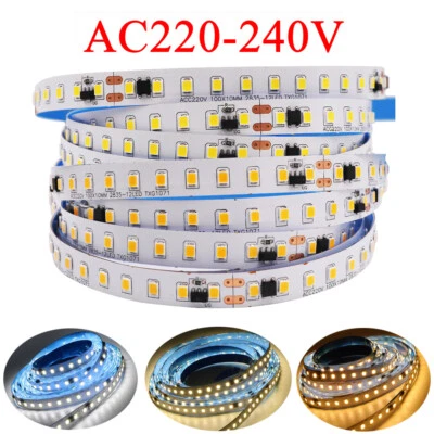 220V 2835 Led Strip Light 120LED/m White/ Warm White/ Natural White 10mm Width - Image 1 of 4