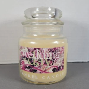 Yankee Candle Wedding Day Floreale Pensionato Vintage Colore Crema 14,5 oz Barattolo di Vetro - Foto 1 di 11
