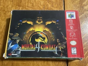 Mortal Kombat 4 N64 Complete In Box CIB Good Shape Nintendo 64 With Poster - Picture 1 of 10
