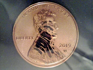 2019 W Lincoln Reverse Proof Penny. Read Description. - Picture 1 of 4