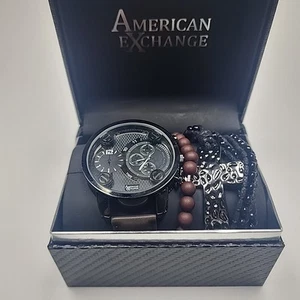 American Exchange Herren Quarzwerk glänzend Rotguss Armband Analog Uhr - Bild 1 von 5