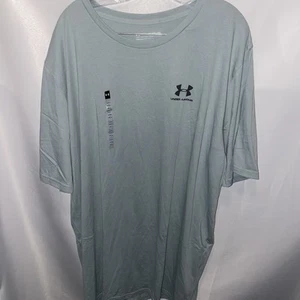 Under Armour Men’s Tech T-shirt Heather Green Size 4XL NEW - Picture 1 of 8