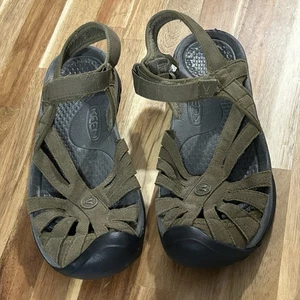 KEEN Women's Contoured Rose Sandals Greyish Green Size US: 7.5 - Picture 1 of 8