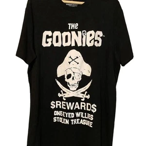 The Goonies Movie Graphic T-Shirt Black Unisex Men’s L One-Eyed Willie Tee - Picture 1 of 4