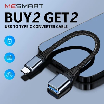 USB-C转USB-A OTG适配器转换器电缆线适用于三星Z Fold5 Flip5 Flip4 — 第 1/4 张图片