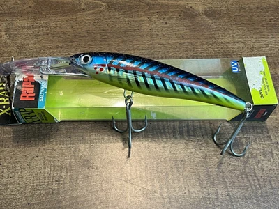 Rapala X-Rap Magnum XRMAG40-LLU Lime Light UV 7", 3 3/8oz, Divebait Saltwater - Image 1 of 4