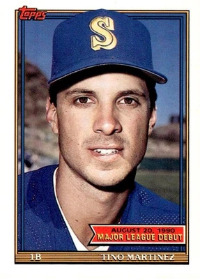 1991 Topps Major League Debut 1990 #99 Tino Martinez - Image 1 of 2