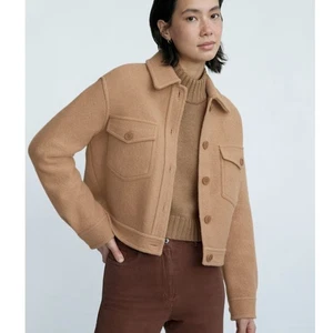 Aritzia Wilfred Free Autumn Shirt Jacket Boxy Merino Wool Utility Shaket Size S - Bild 1 von 10