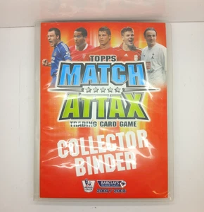 VINTAGE 2007 2008 TOPPS MATCH ATTAX TRADING CARD GAME BINDER AND CARDS - Picture 1 of 10