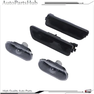 Smoke Black Front Bumper Fender Side Marker Light For VW MK4 GOLF JETTA CABRIO - Picture 1 of 24