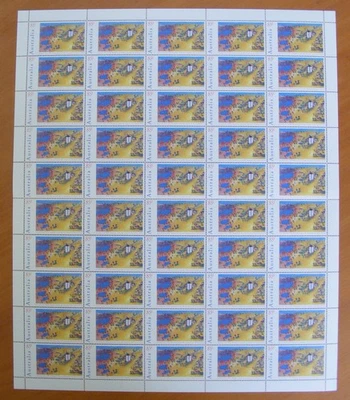 Australia 1994 85c Australia Day Paintings (Nolan) hoja completa de 50 MUH** Foto 1 de 2