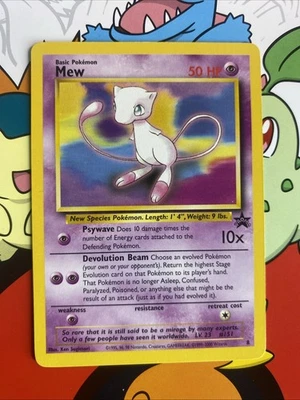 Mew Black Star Promo 8 Pokemon Cards WoTC LP/NM - Image 1 of 4