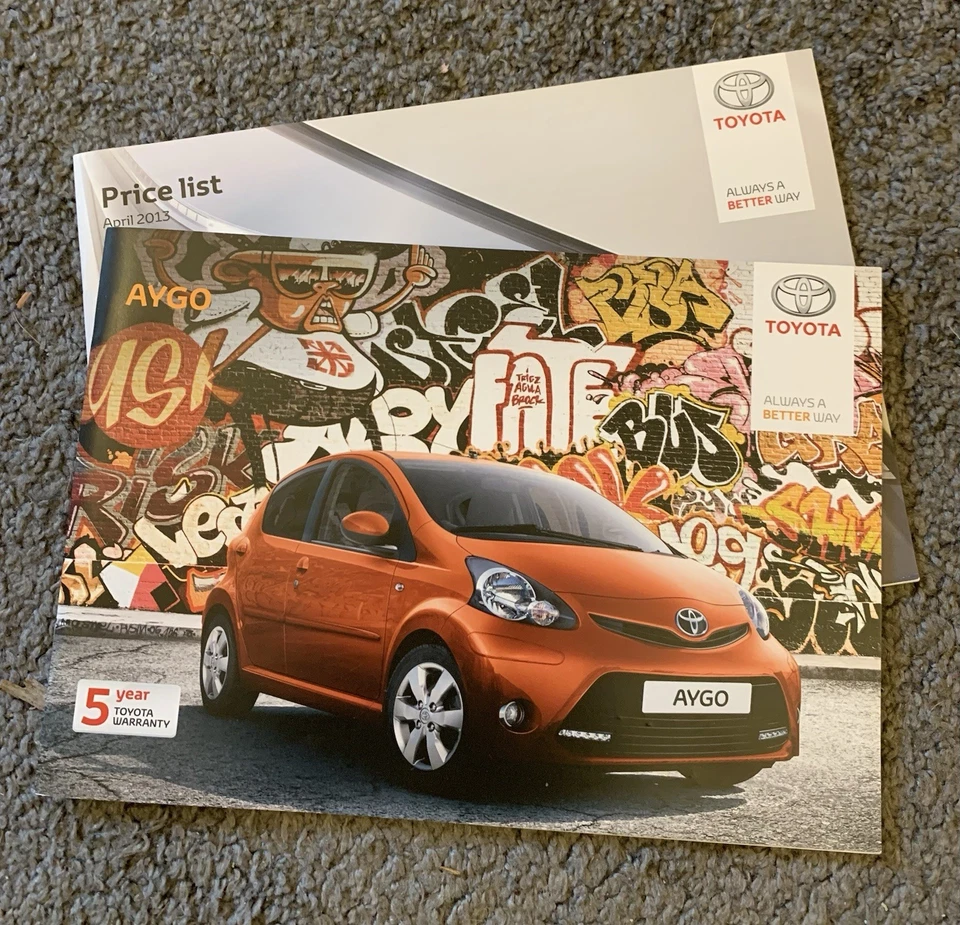 Toyota Aygo (2013) Sales Brochure And price List - Image 1 of 1