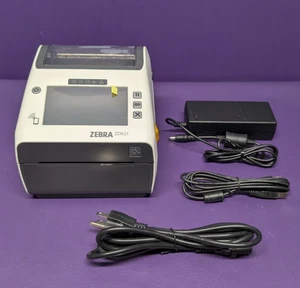Zebra ZD621 stampante etichette Bluetooth USB 300 dpi assistenza sanitaria ZD6AH43-D01F00EZ - Foto 1 di 8