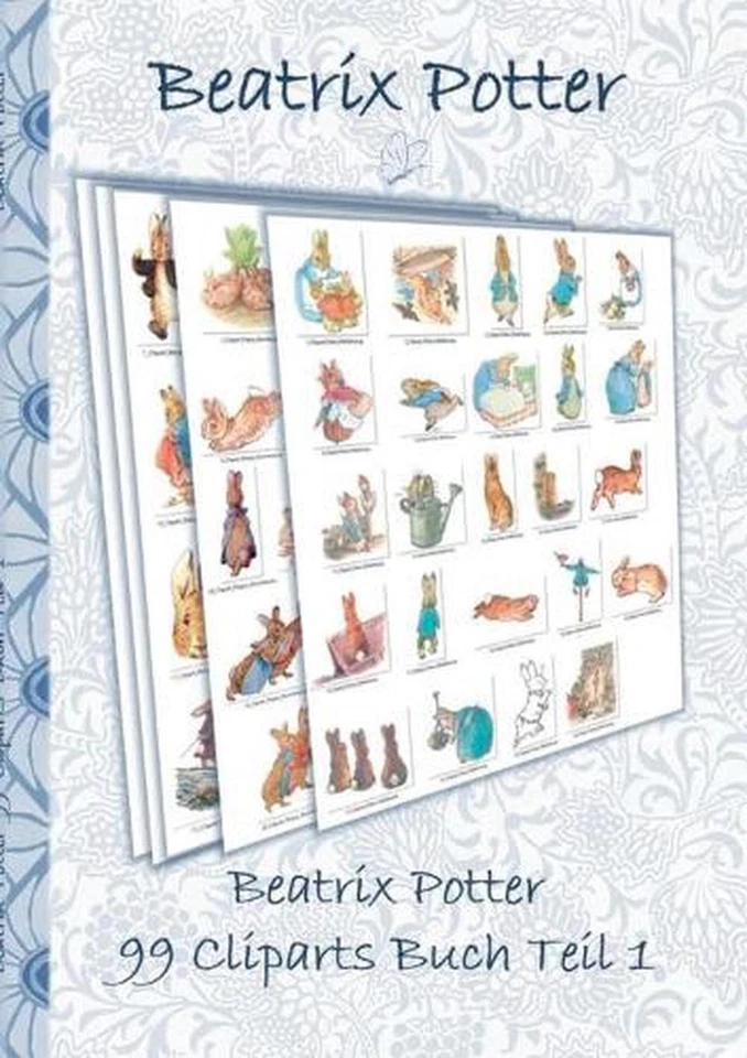 Beatrix Potter 99 Cliparts Buch Teil 1 ( Peter Hase ): Sticker, Icon, Clipart, C - Image 1 of 1
