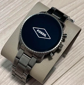 Fossil Gen 4 Smartwatch - Explorist HR Smoke Stainless Steel Used Good Condition - Picture 1 of 8