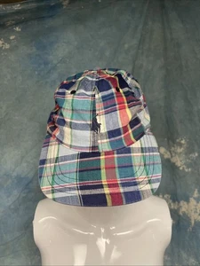 Polo Ralph Lauren De Colección Deportivo Algodón Madras Correa Escocesa Gorra Trasera Bajo Perfil - Imagen 1 de 6