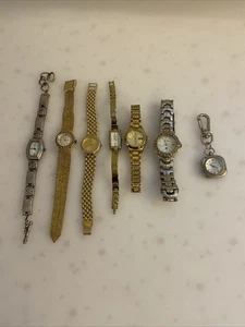 7 Women Watches Untested, Fossil, Orient, Brighton, Bulova, Citizen, Sergio Vale - Picture 1 of 10
