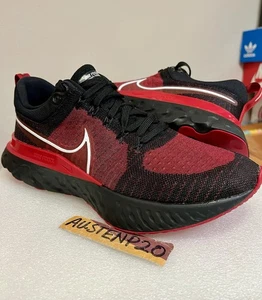NEW Nike React Infinity Run Flyknit 2 'Bred' Black Gym Red CT2357 006 Mens Sz 11 - Picture 1 of 5