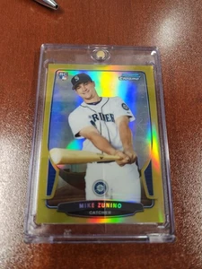 2013 Bowman Chrome - Mike Zunino #71 Gold Refractor /50 (RC) - Picture 1 of 2