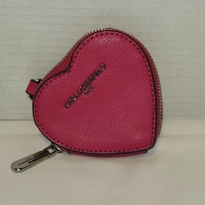 Karl Lagerfeld Paris Fuchsia Herz umlaufender Reißverschluss Schlüsselanhänger Geldbörse - Bild 1 von 6