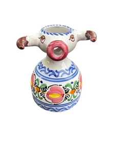 Vintage Spanische Keramik Stier Milchkännchen Krug Spanisch Signiert Espana Talavero - Bild 1 von 5