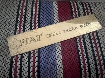 FIAT Box Land Sea Sky Wood With 2 Original Vintage Card Decks 1963 - Image 1 of 4