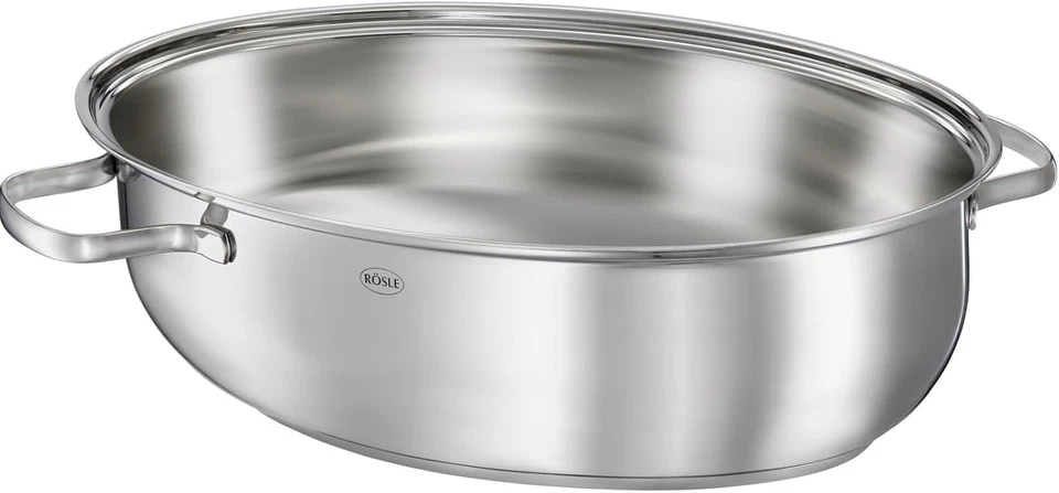 Rösle Elegance Oval Bräter mit Deckel - Edelstahl (13152)