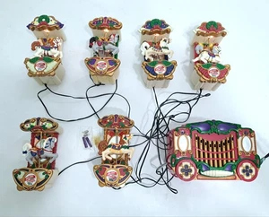 Vintage Mr. Christmas Holiday Carousel Horse Carols Music Light Motion Ornament - Picture 1 of 10
