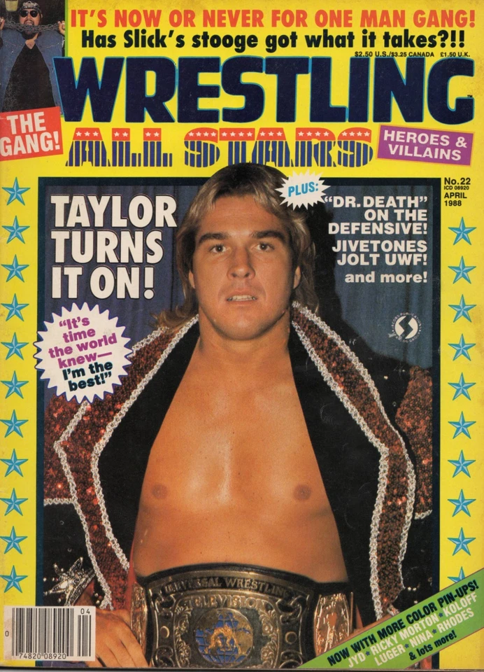 WRESTLING ALL STARS #22 APRIL 1988 HULK HOGAN STEVE WILLIAMS DENNIS CONDREY UWF Foto 1 de 1