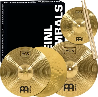 Cymbal Set Box Pack for Drums - Hi-hats, Crash, Splash, Sticks, Lessons - Image 1 of 4
