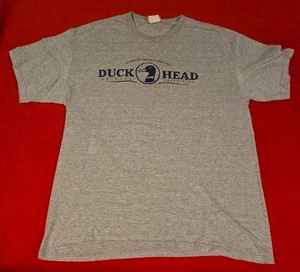 VTG Y2K Duck Head Casual Graphic Shirt Mens Medium Gray - Picture 1 of 16