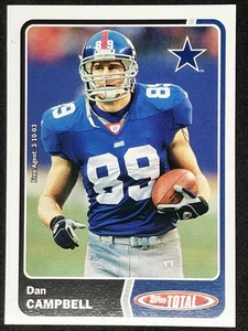 2003 Topps Total Dan Campbell #57 Detroit Lions HC - Bild 1 von 2