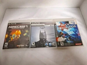 Batman Arkham Asylum, Minecraft, And Rock Revolution Lot Of PS3 games - Picture 1 of 4