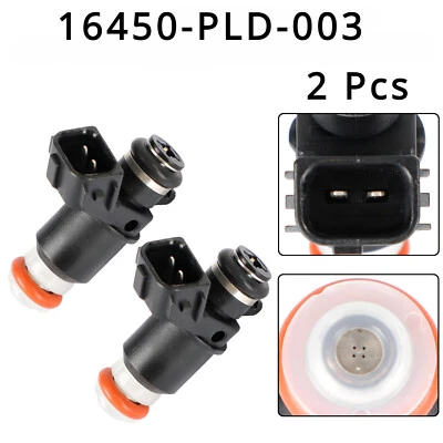 2 Pcs Fuel Injectors 16450-PLD-003 For 2005-2009 Suzuki Boulevard VL1500 C90* - Image 1 of 4