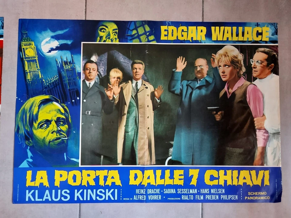 LA PORTA DALLE 7 CHIAVI Edgar Wallace FOTOBUSTA MANIFESTO CINEMA klaus kinski - Bild 1 von 1