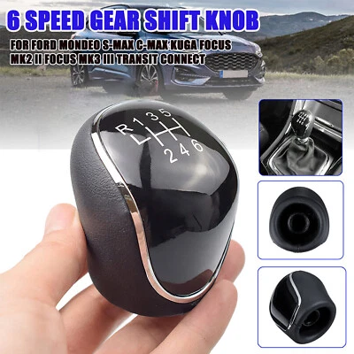 SANHESHUN Gear Stick Shift Knob For Ford Transit Tourneo /Custom Connect Mk4 S-Max 6 Speed