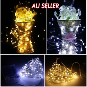 2-10M Battery Powered Copper Wire String Fairy Xmas Party Lights Warm White - Picture 1 of 15
