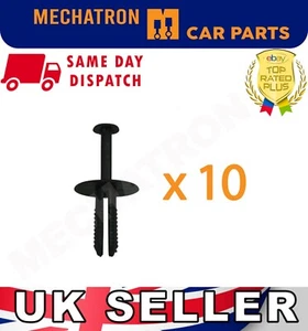 10X VAUXHALL ASTRA CORSA VECTRA PLASTIC BUMPER RIVET TRIM CLIPS FASTENER 1400806 - Picture 1 of 4