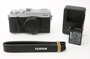 FUJIFILM X-E2 Mirrorless Digital Camera (Body Only, Silver) 16.3MP, APS-C Sensor - Picture 1 of 7