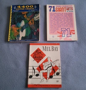 GUITAR Music Books--3 assorted Guitar music books-VINTAGE! - Picture 1 of 5
