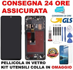 DISPLAY FRAME TOUCH PARI ORIGINALE SERVICE PER HUAWEI P30 PRO VOG-L09 L29 NERO - Zdjęcie 1 z 2