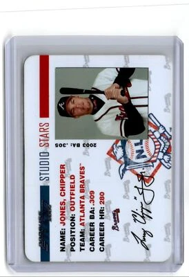 Donruss Studio Stars Chipper Jones Atlanta Braves 2004 #SS-11 Foto 1 de 2