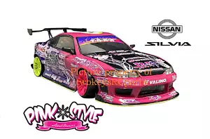1:10 RC Clear Lexan Body Shell kit - Colt Nissan Silvia S15 +Miki Takagi Decals - Picture 1 of 12